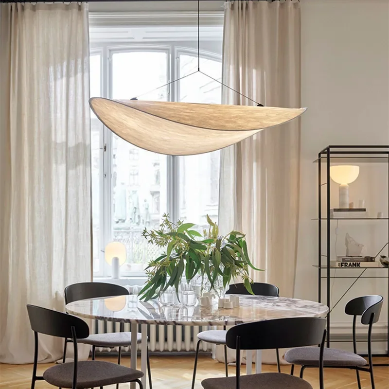 

Silk Fabric Led Chandelier for Living Room Home Decor Suspension Luminaire Handmade Lustre Silk LED Pendant Hanging Lamp