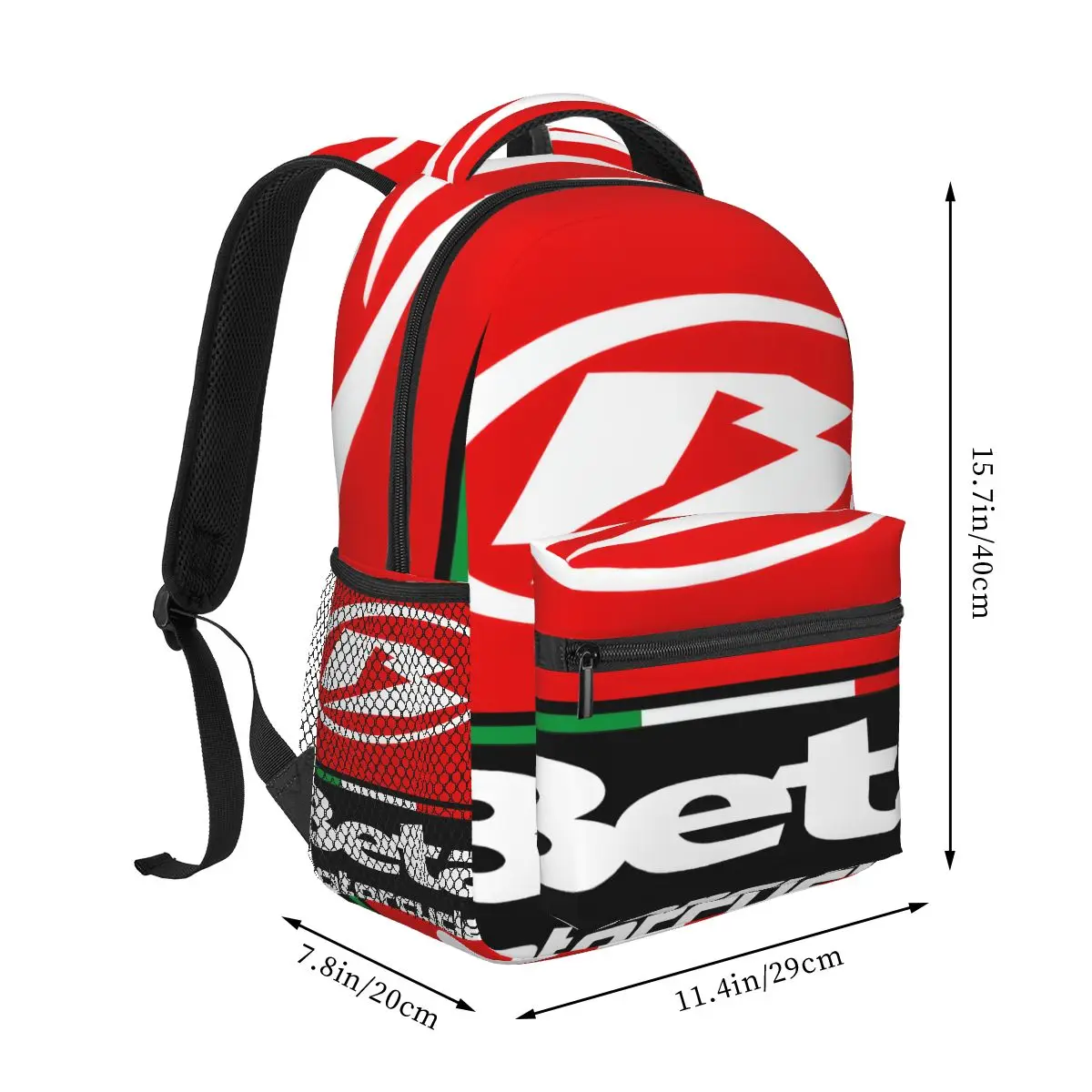 Beta Racing-mochila informal para motocicleta, mochila Unisex para estudiantes, viaje de ocio, ordenador