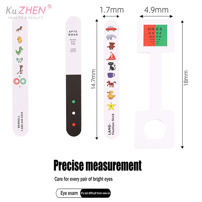 Children Fixation Stick With Red/Green Anti-Suppression Check Vision Tester Eye Exam Accessories Visual Inspection Training Tool