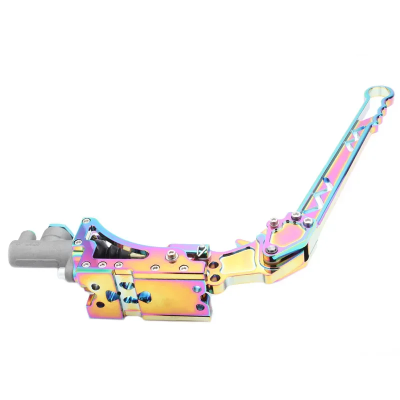 Neo Chrome Highly CNC Car Oil Hydraulic Hand Brake , Universal Horizontal Type-8 Racing Drift Handbrake