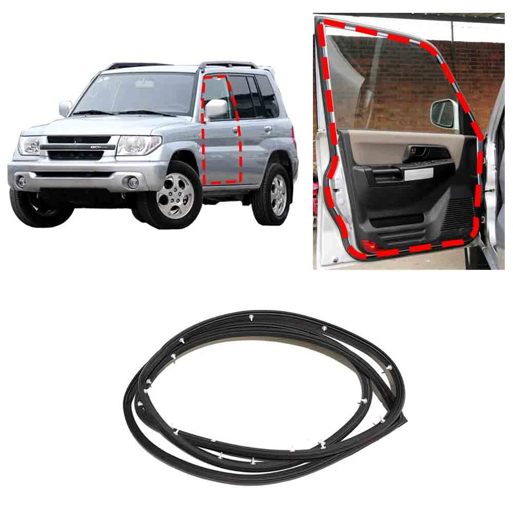 1 Piece Door Opening Weatherstrip for Pajero Pinin Door Protector Rubber Seal for Montero IO 5 Doors Rubber Seal MR351386