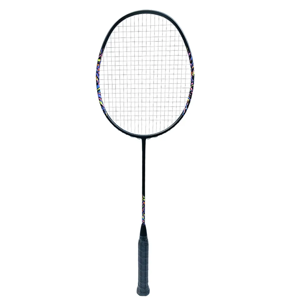 

JNM 4U Carbon Fiber Training badminton racket strung Badminton Racquet 28 LBS with Grips and Bag