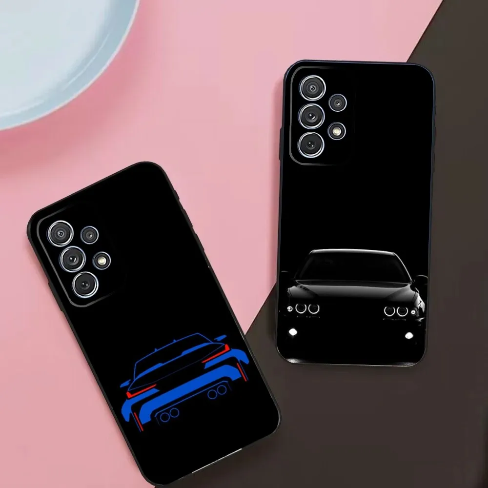 B- Blue Red Car For B- Bmwes-S Phone Case For Samsung Galaxy A13,A21s,A22,A31,A32,A52,A53,A71,A80,A91 Soft Black Phone Cover