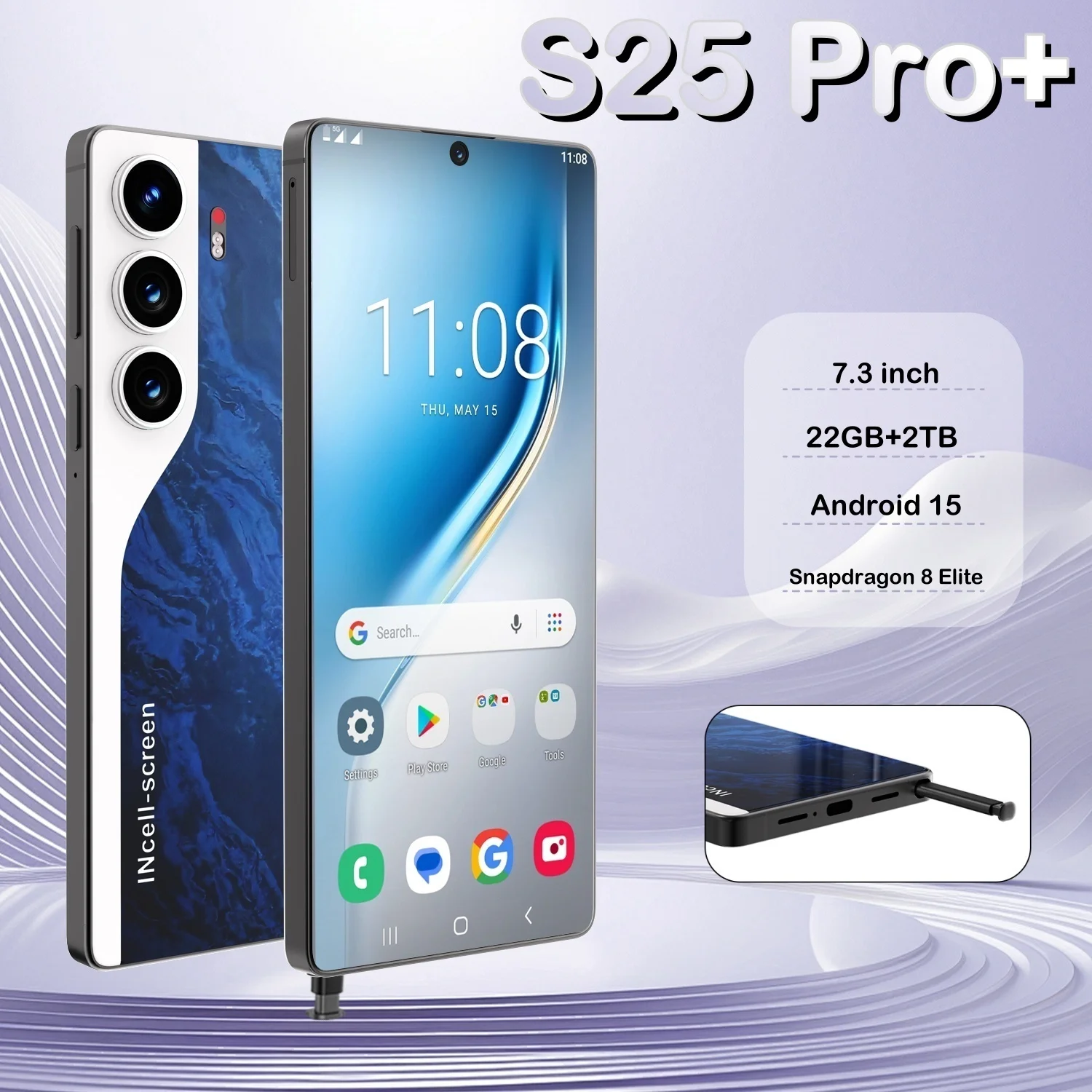 Высокое качество для S25 Pro + 7,3-дюймовый ЖК-дисплей для смартфона, сенсорный экран, мобильные телефоны, AMOLED-панель дисплея, динамический ультра