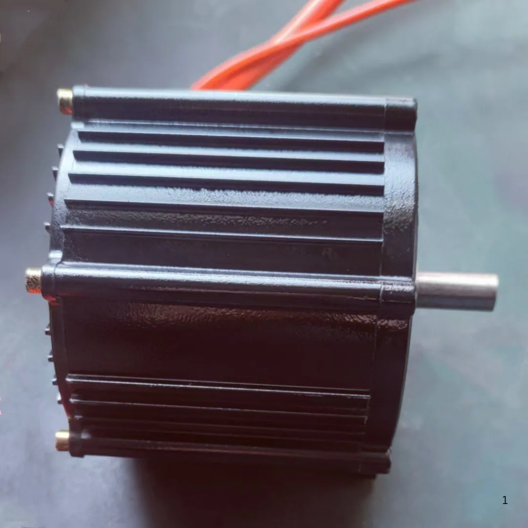 Permanent magnet synchronous motor with temperature sensor, out shaft 14 for electric motorcycle mountain bike