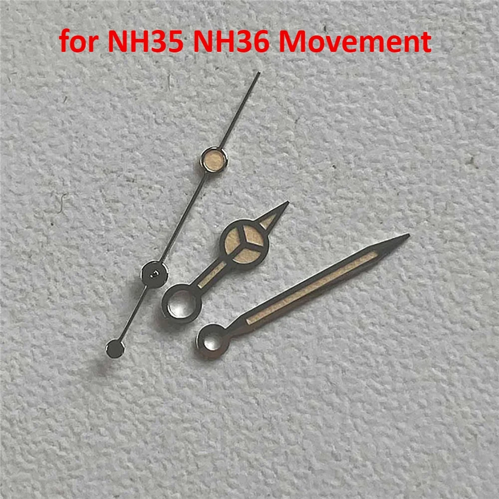 1/10Pcs Watch Hands Green Luminous Three Pointers Needles for NH35/NH36/4R/7S Movement
