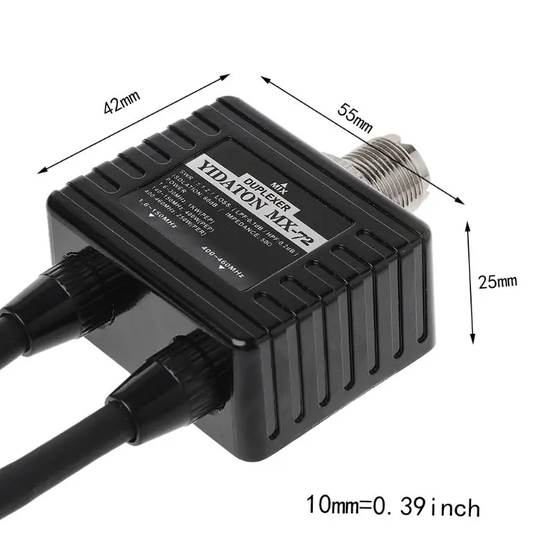 Imagem -06 - Ham Antenna Combiner Rádio Móvel Freqüência Estação de Trânsito Duplexador Elétrico Mx72