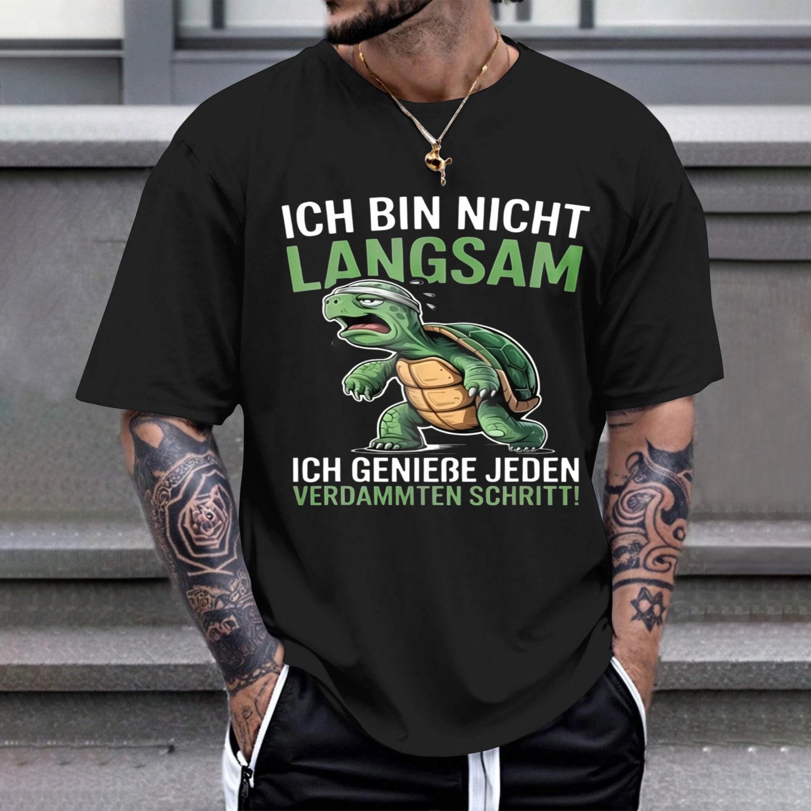 Herren-T-Shirt „I Am Not Slow I Enjoy Every Don Step Perfection“ für Freizeitkleidung, Partys und Karnevalsoutfits