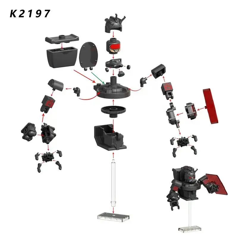 2026 Neue Skibidi Toiletten-Mann-Figuren Bausteine TV-Mann Titan Kameramann Speakerman Puzzle-Steine Actionfiguren Modell Spielzeug Geburtstagsgeschenk – Detail 10