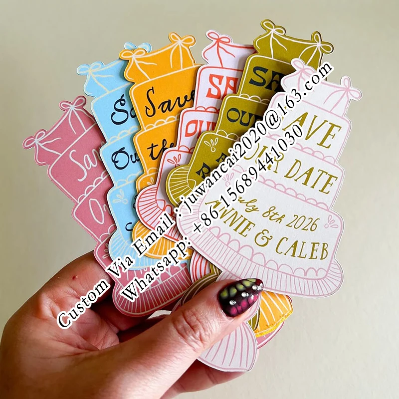 Custom Cake Shaped Business Card Printing Die Cut Business Cards Design Bakery Branding Loyalty Cards Promotion Cards Packaging