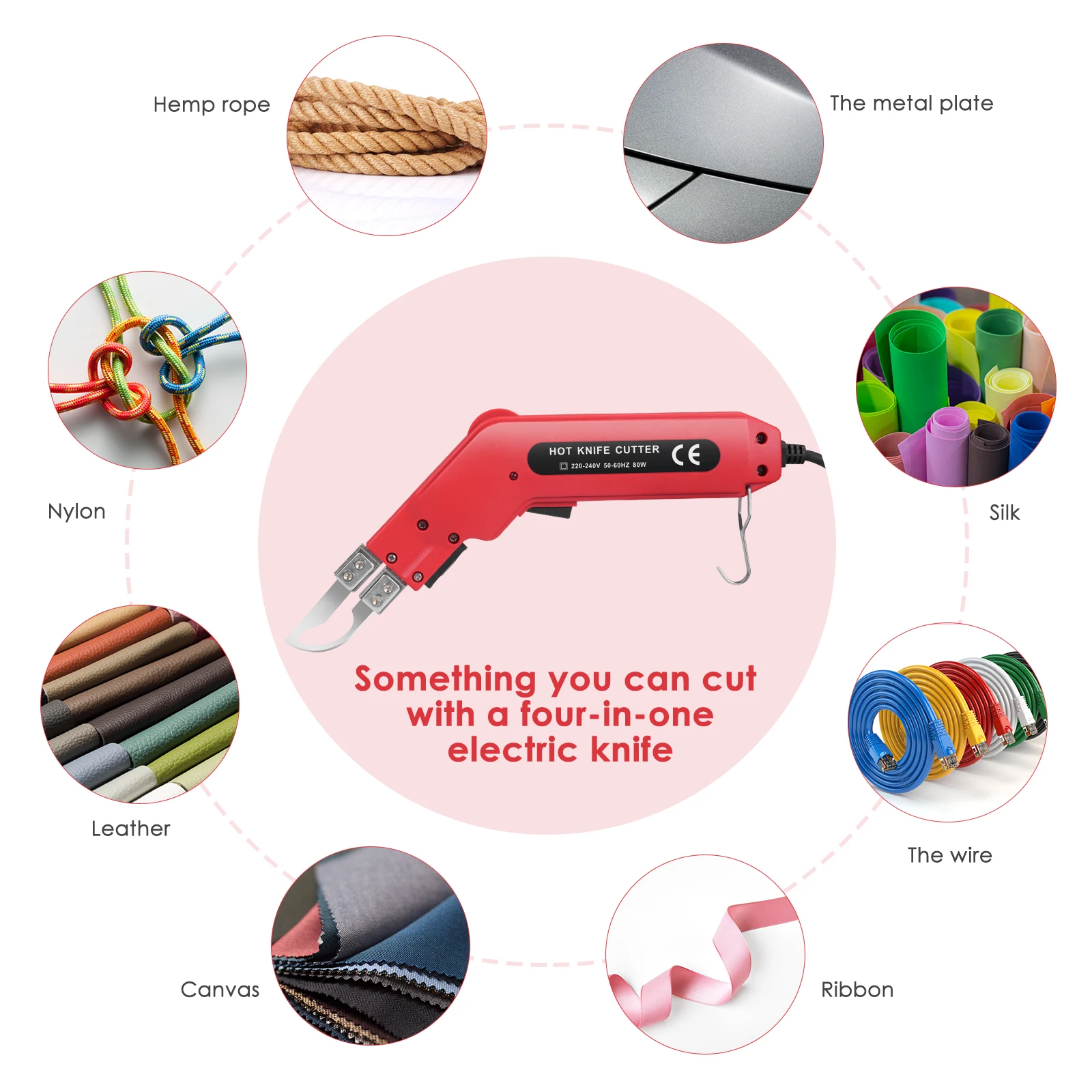 Electric Hot Knife 4 in 1 80W 220V Professional Hand-Held Polystyrene Cutting Electric Foam Cutting Machine Foam Plastic Carving