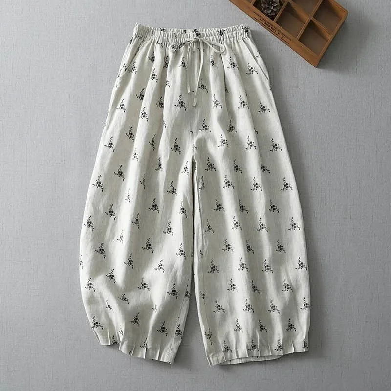 Harem Pants Casual 2026 Summer Sale Lantern Pants Korean Style Retro Drawstring Elastic Waist Trousers Streetwear Women Clothing