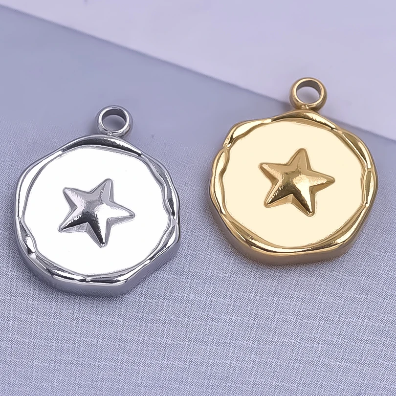 High Quality Stainless Steel Fashion Pendant Irregular Geometry Star Gloss Glossy No Fading New Pendants Diy Jewelry Making