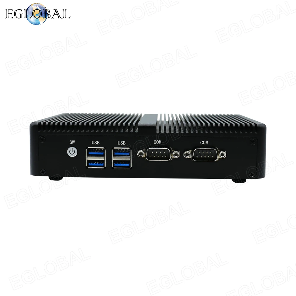 Imagem -03 - Eglobal Fanless Computador Industrial Mini pc Desktop Intel Celeron 2955u i5 4200u i3 5005u 2rs232 com Lentes Mais Barato