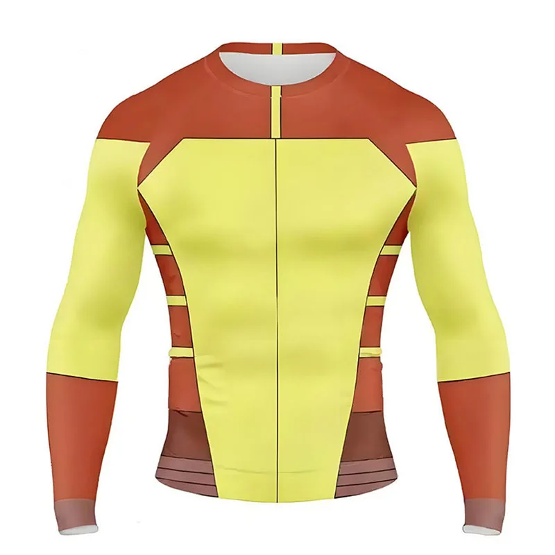 New Invincible Cosplay Rash Guard Diving Gym T Shirt BJJ RashGuard Long Short Sleeve MMA Clothing Men Women Viltrumite Costume view 2