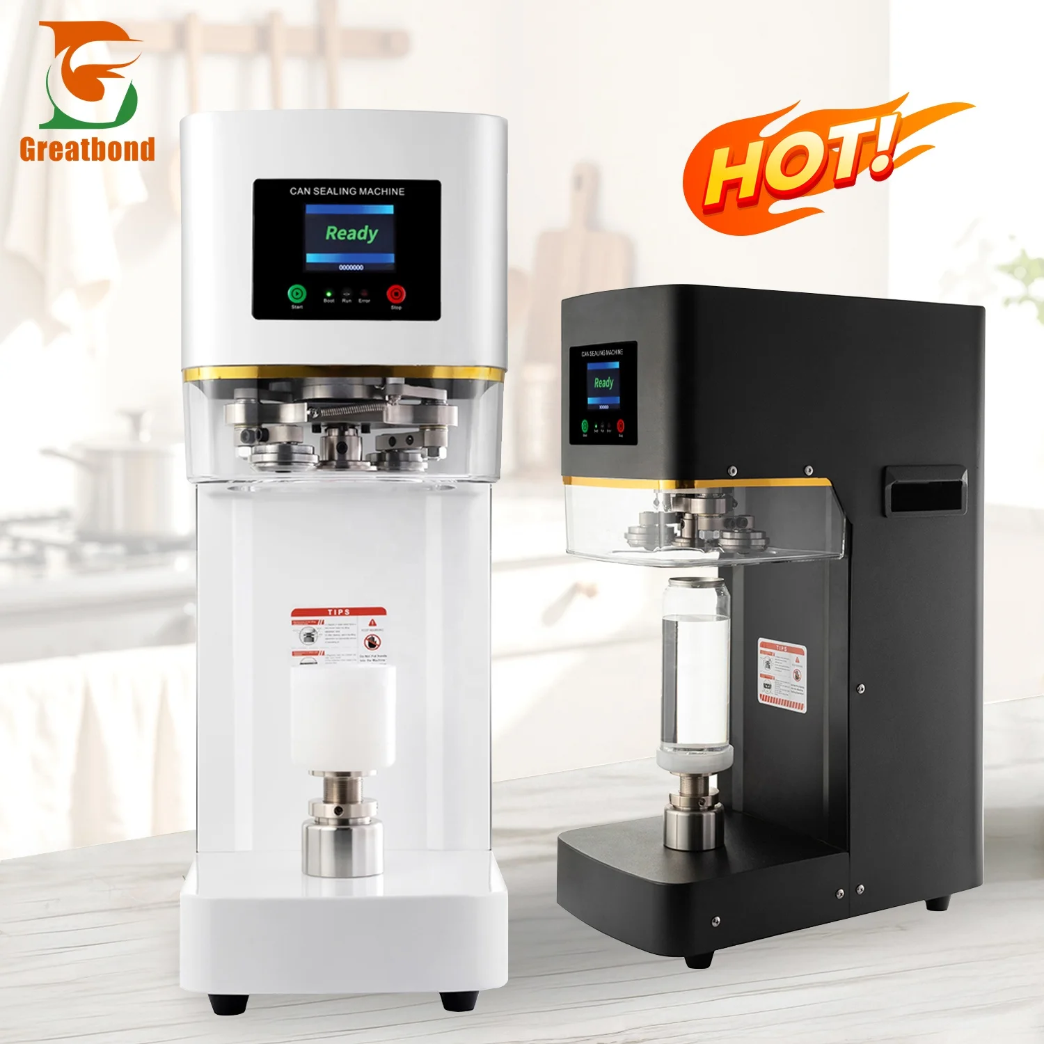 Factory Wholesale Commercial Beverages Milk Shop Use Semi-Automatic Sealing Machine Bottles Soda Beer Plastic Tin Can Sealer