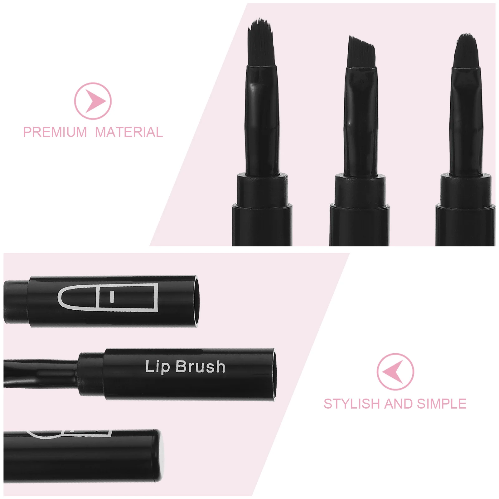 Ensemble de pinceaux de maquillage multifonctionnels 4 en 1, outil Portable pour fard à paupières, lèvres, sourcils, Eyeliner, pour femmes