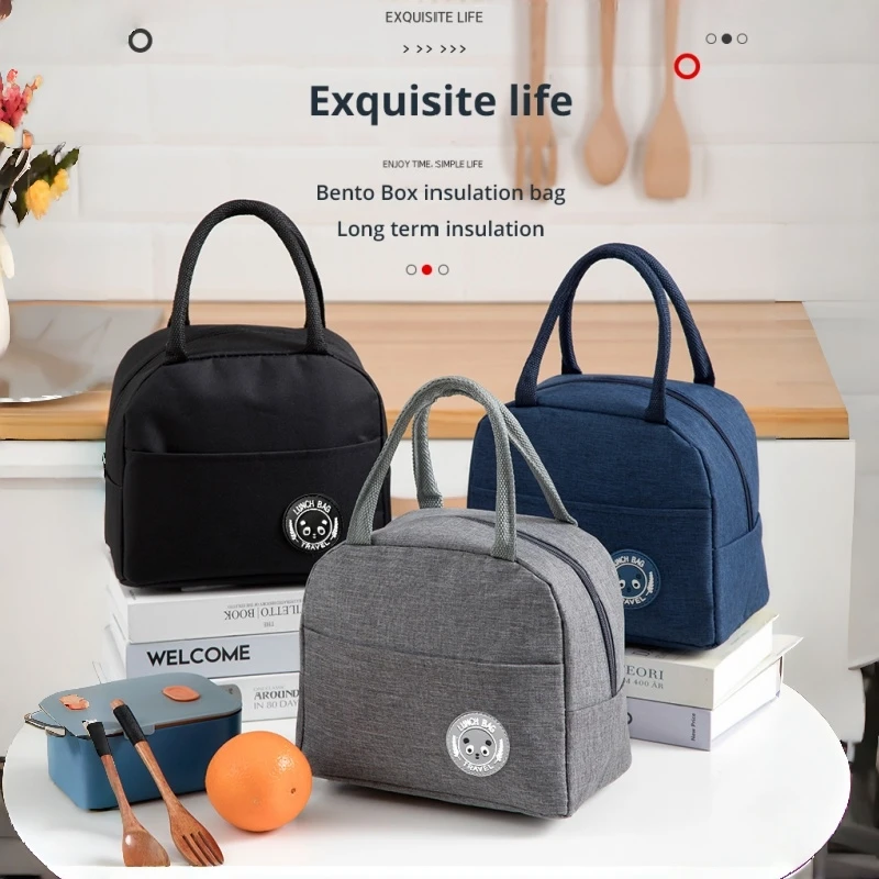 

Insulated Lunch Bag Insulated Bento Bag Aluminum Foil Bag Meal Bag Student Bento Bag Picnic Bag Portable Insulated Bag