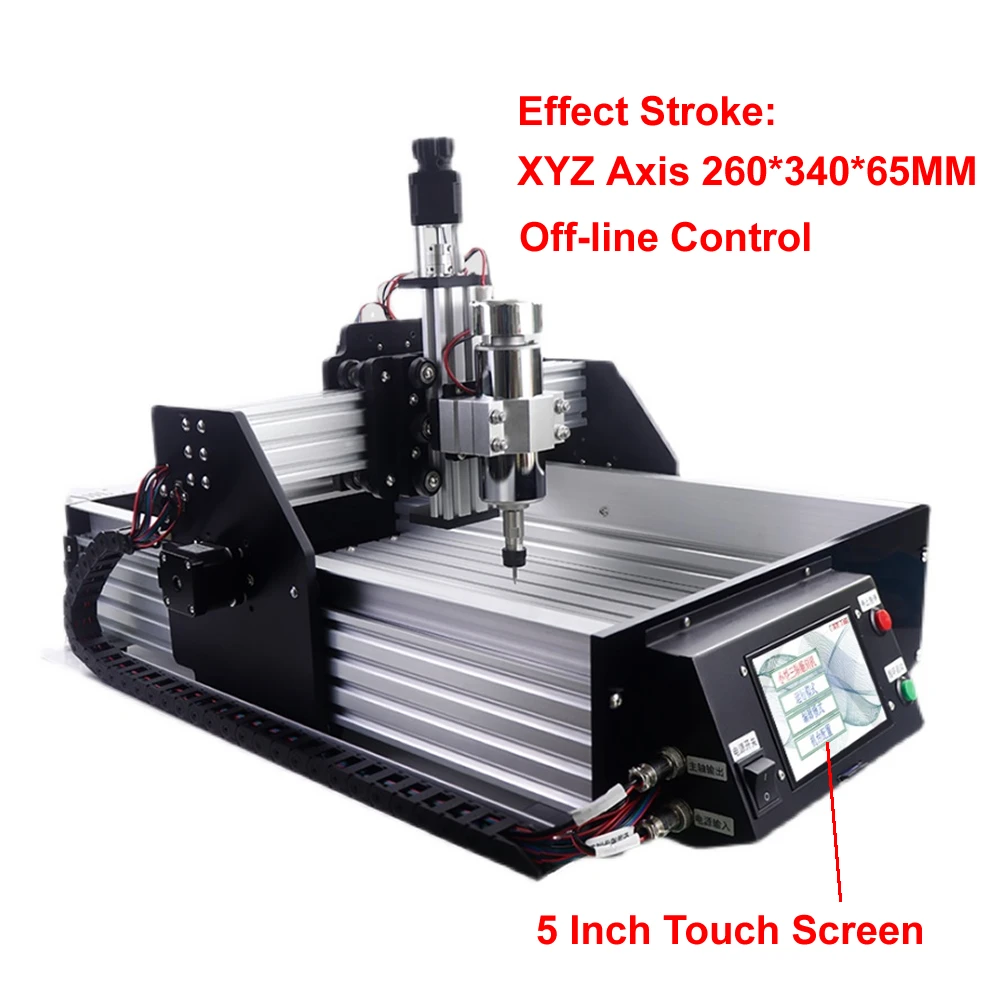 3 Axis Offline Control CNC Engraving Machine 400W DIY CNC Wood Router 3040 Spindle Motor Limit Switch PCB Milling Cutting Tools