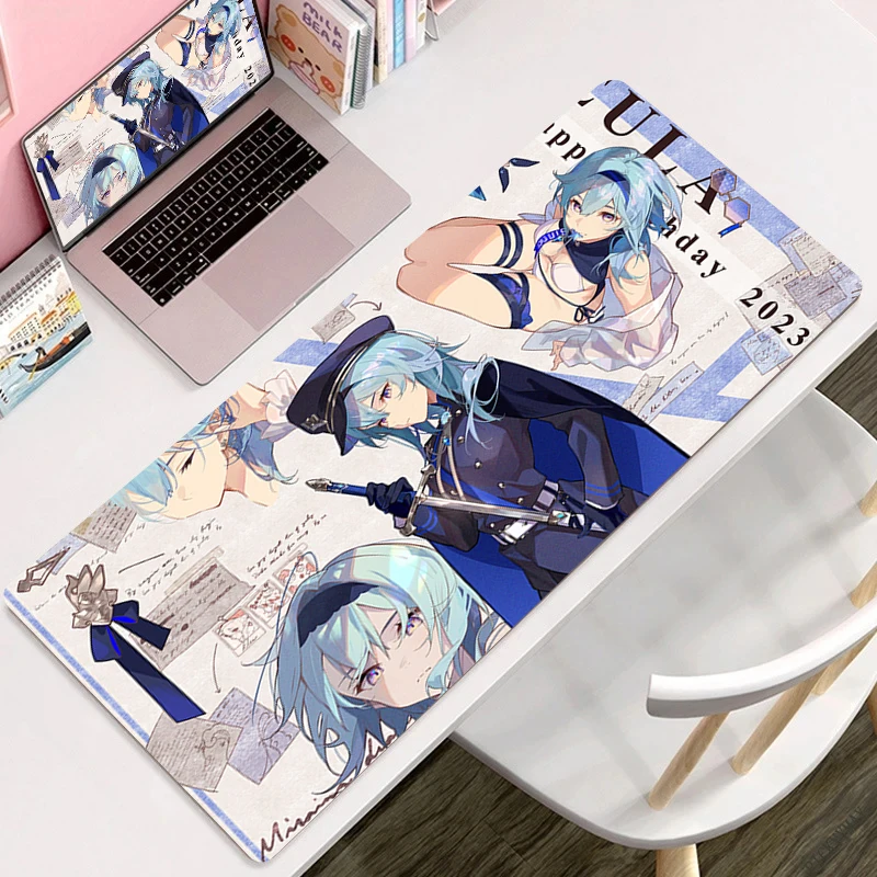 

Eula Lawrence Genshin Impact Mousepad HD Print Cartoon Anime Girl Desk Mat Keyboard Gaming Soft Mouse Pad Laptop Kawaii Carpet