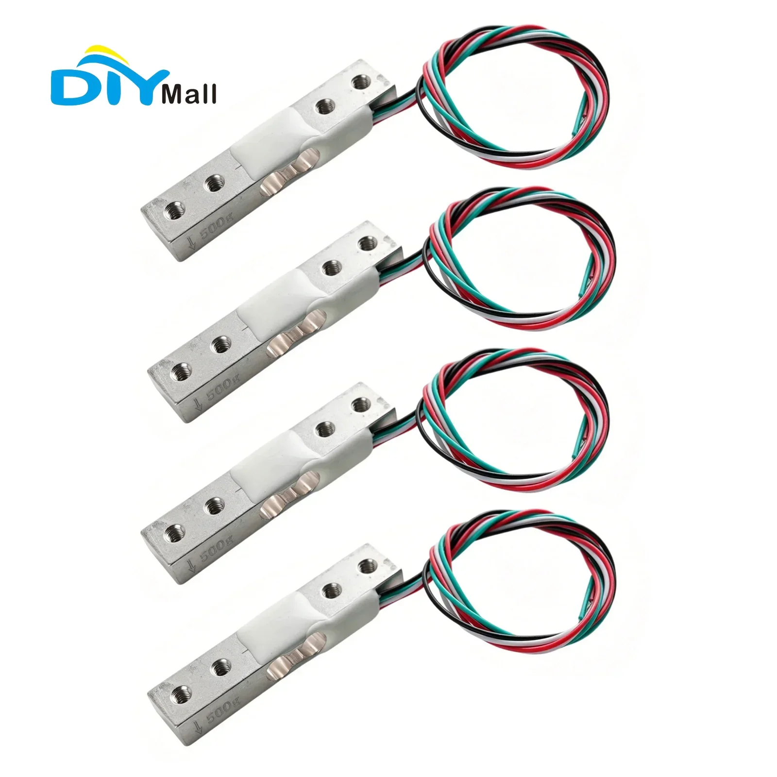 4PCS 500g Aluminum Alloy Weighing Sensor Load Cell High Precision for Kitchen Scale