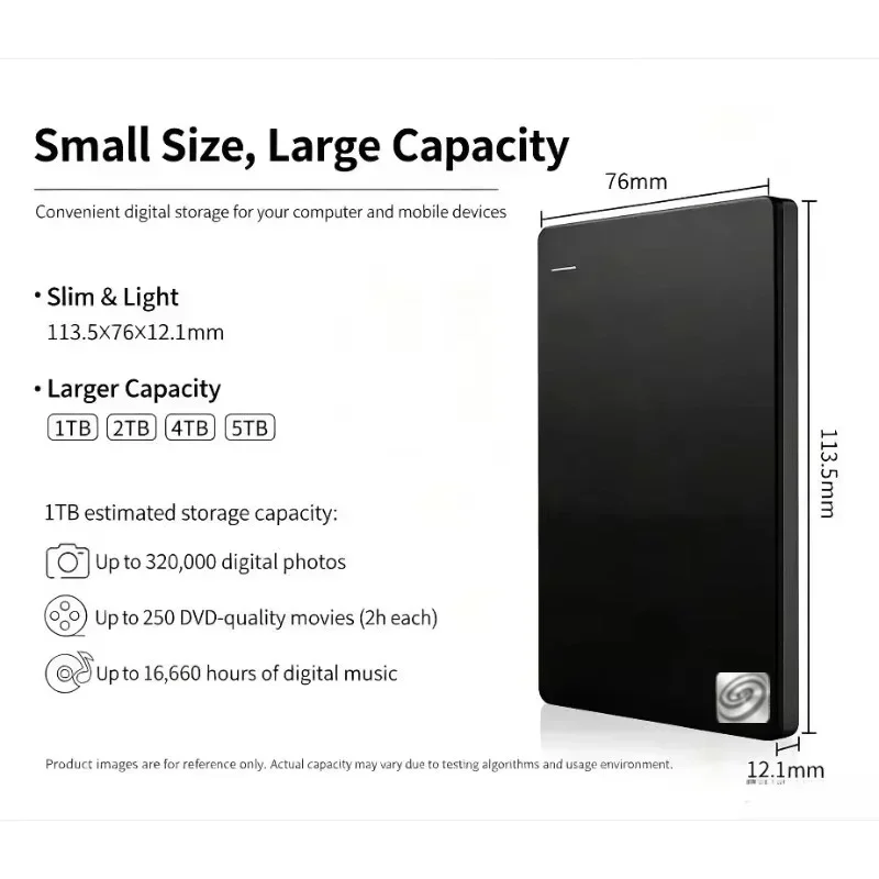 2026 New Portable External Hard Drive 2.5 Inch USB3.0 High Speed 500GB 1TB Extended Storage Disk For Laptop Desktop PC