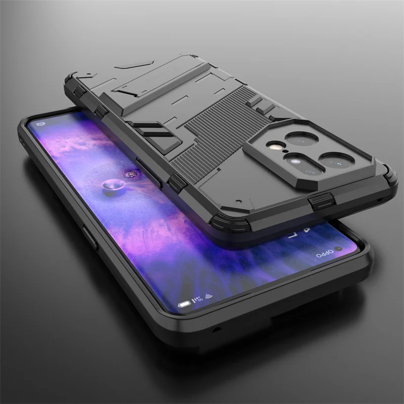 For OPPO Find X5 Pro Case Magnetic Armor Shockproof Stand Back Cover For OPPO Find X5 X3 Lite FindX5 Hard Rugged Phone Cases