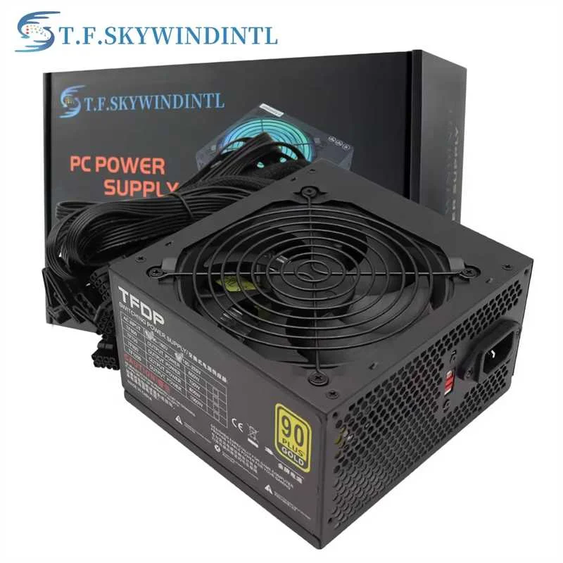 800W ATX Power Supply ATX Desktop Computer PSU Gold Mining Chia Rated Power 800W Competitive Game Gamer 80PLUS 110V 220V