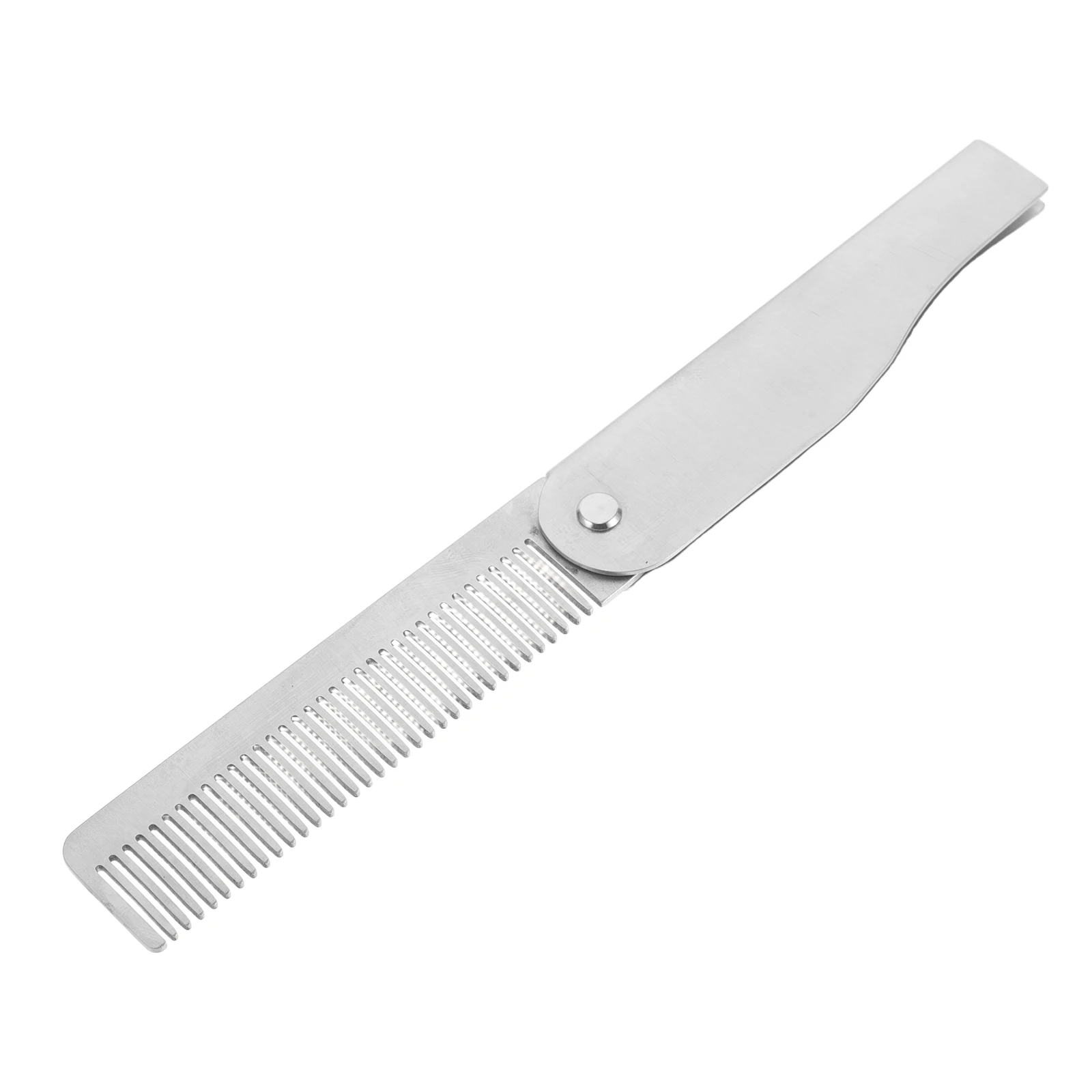 

Beard Comb Travel Accessories Kit Vintage Silver Stainless Steel Styling Tool Man
