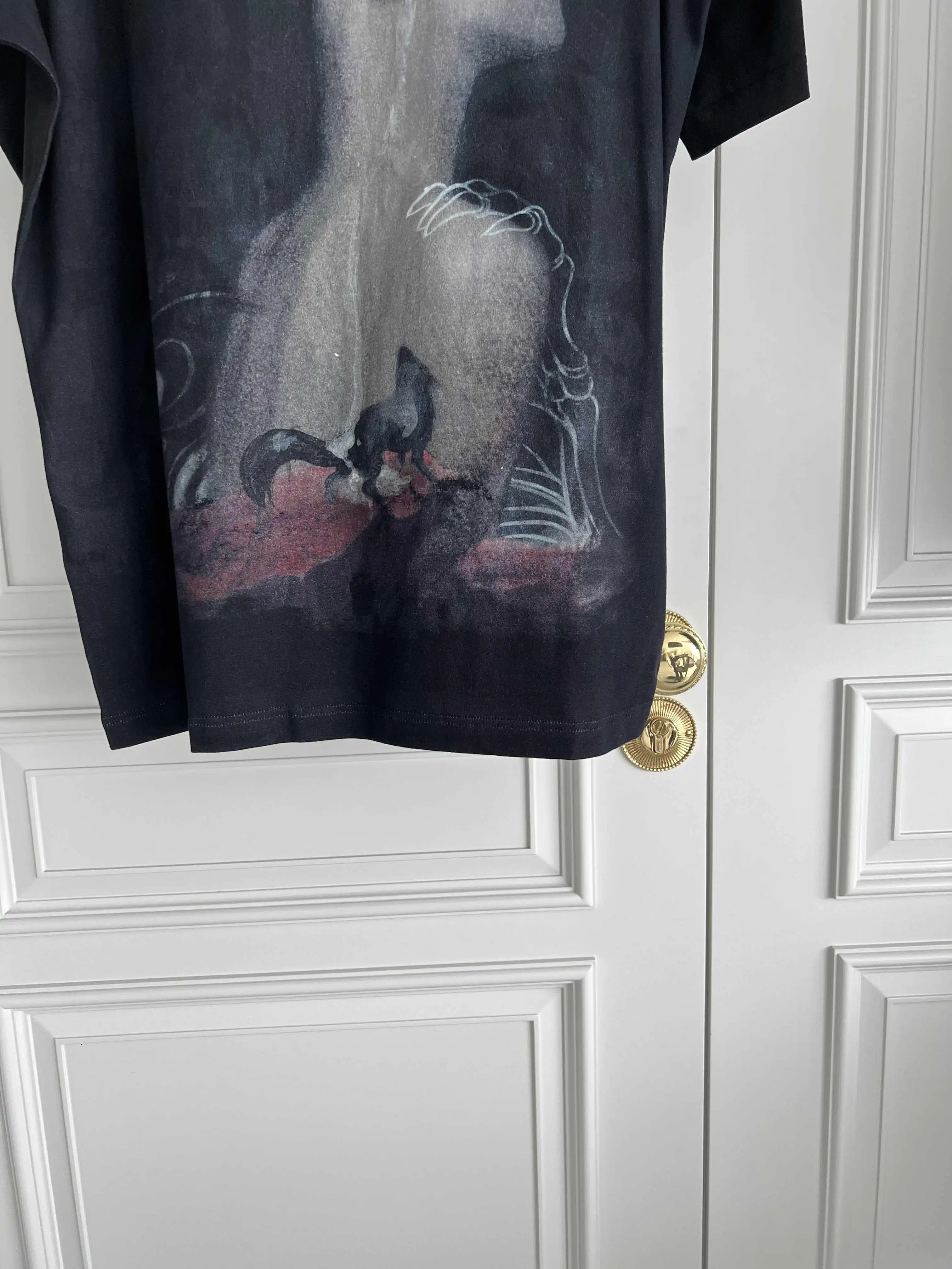 TOP-YAMAMOTO Original Design Collaboration pure cotton plus-size T-shirts - Dark Angel Men's and Women's T-shirts