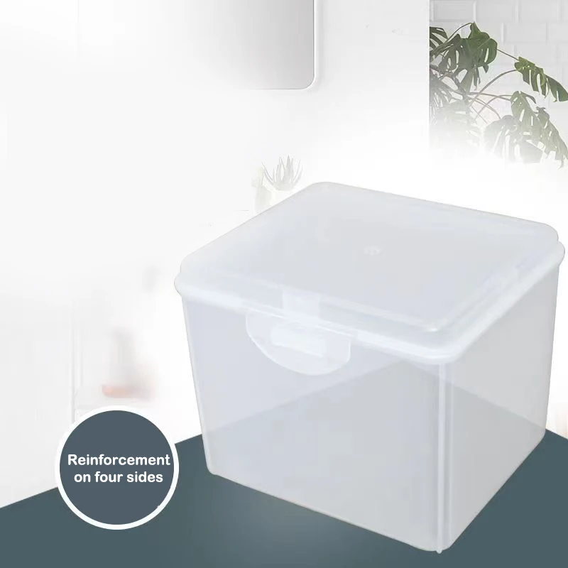 Flip Storage Box Transparent Desktop Storage Box LED Headlight Packaging Box Wearing Headlight Plastic Box Desk Storage Accessor