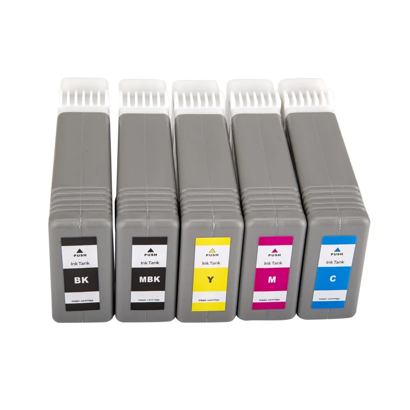 PFI107 PFI-107  ink cartridge 130ml compatible for Canon imagePROGRAF IPF670 IPF680 IPF685 IPF780  IPF785 with ink