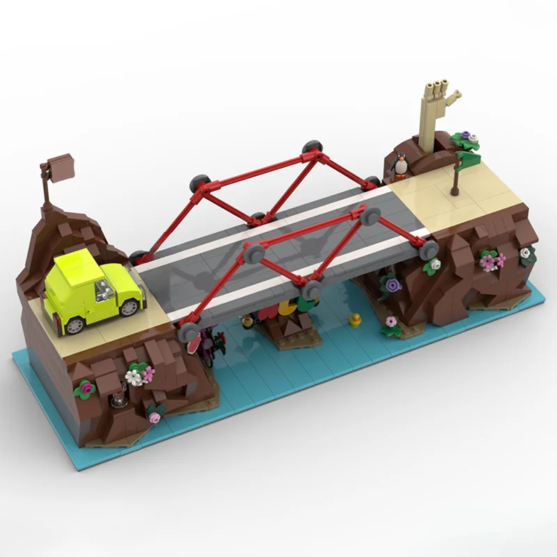 1078 قطعة MOC RCE بولي بريدج ألعاب نموذج اللبنات العمارة اللعب فكرة التعليم الطوب الاطفال هدايا عيد الميلاد عيد الميلاد