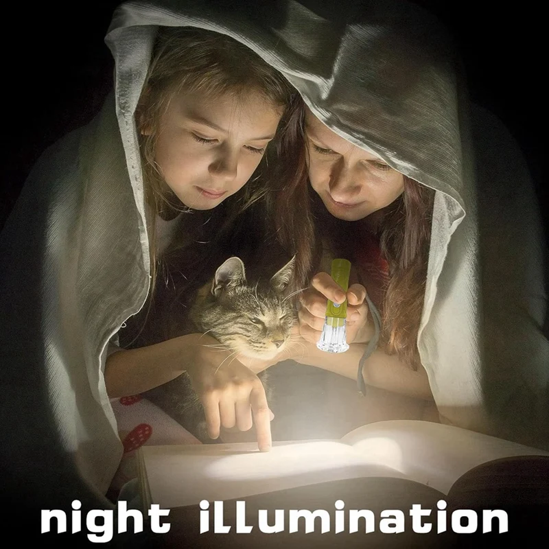 Лидер продаж, TTKK 100 шт., мини-брелок для ключей, светодиодные маленькие фонарики для детей, взрослых, для пешего туризма, кемпинга, дома