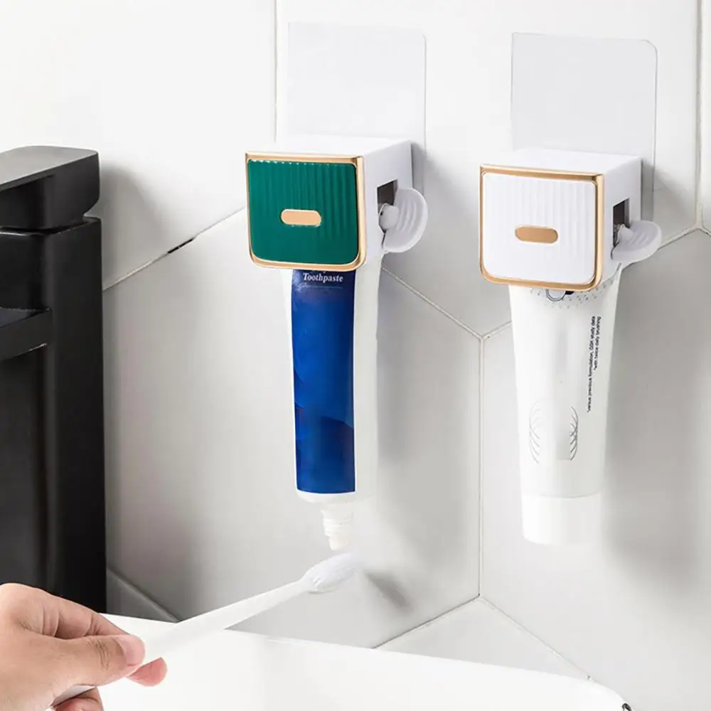 Creative 1 pcs Water-proof Wall Mount Simple Manual Toothpaste Holder Bathroom Accessories Tube Squeezer Toothpaste Dispensers