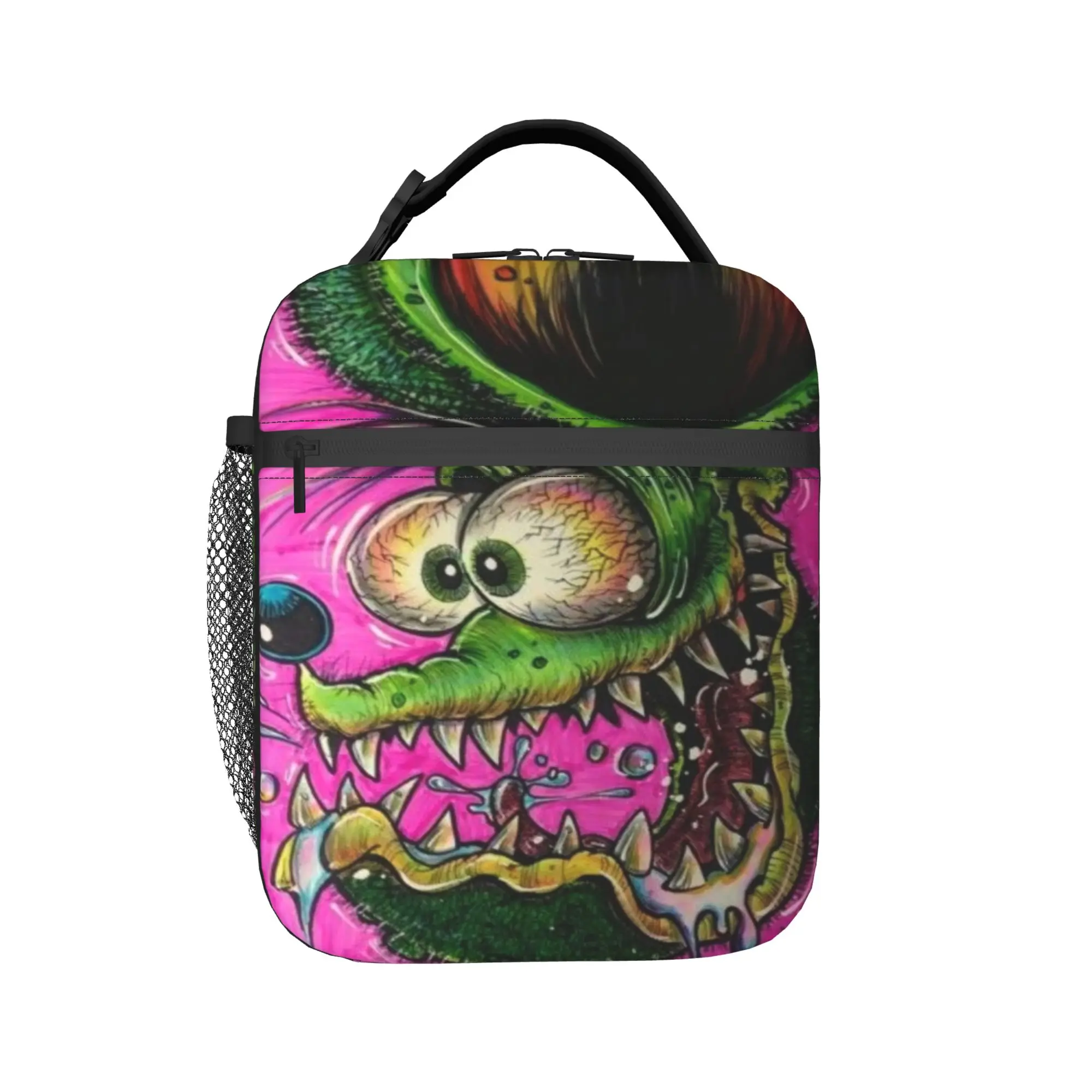 Insulated Lunch Bag Rat Fink Merch  Storage Food Box Ins Style Cooler Thermal Lunch Box For Picnic