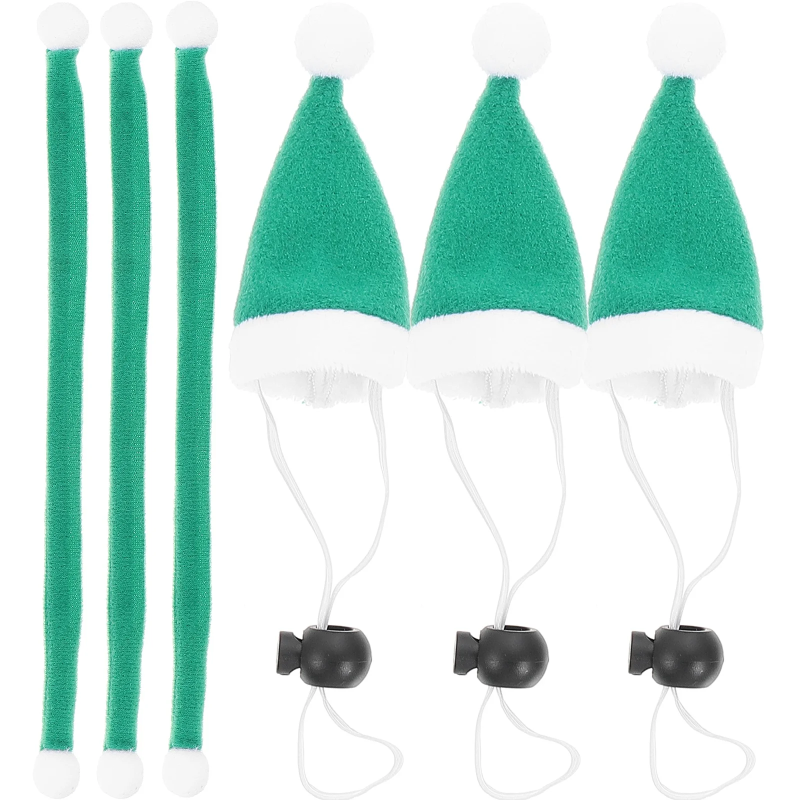 

6Pcs Xmas Pet Hat and Scarf Set Christmas Costume Supplies Party Accessories Dog Cat Holiday Outfit Decoration