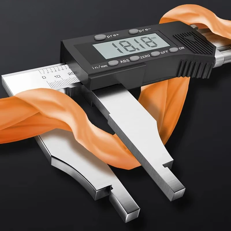 

Range 600mm Stainless Steel Electronic Digital Caliper Measuring Tool New Vernier Caliper Unidirectional Claw Length 100mm