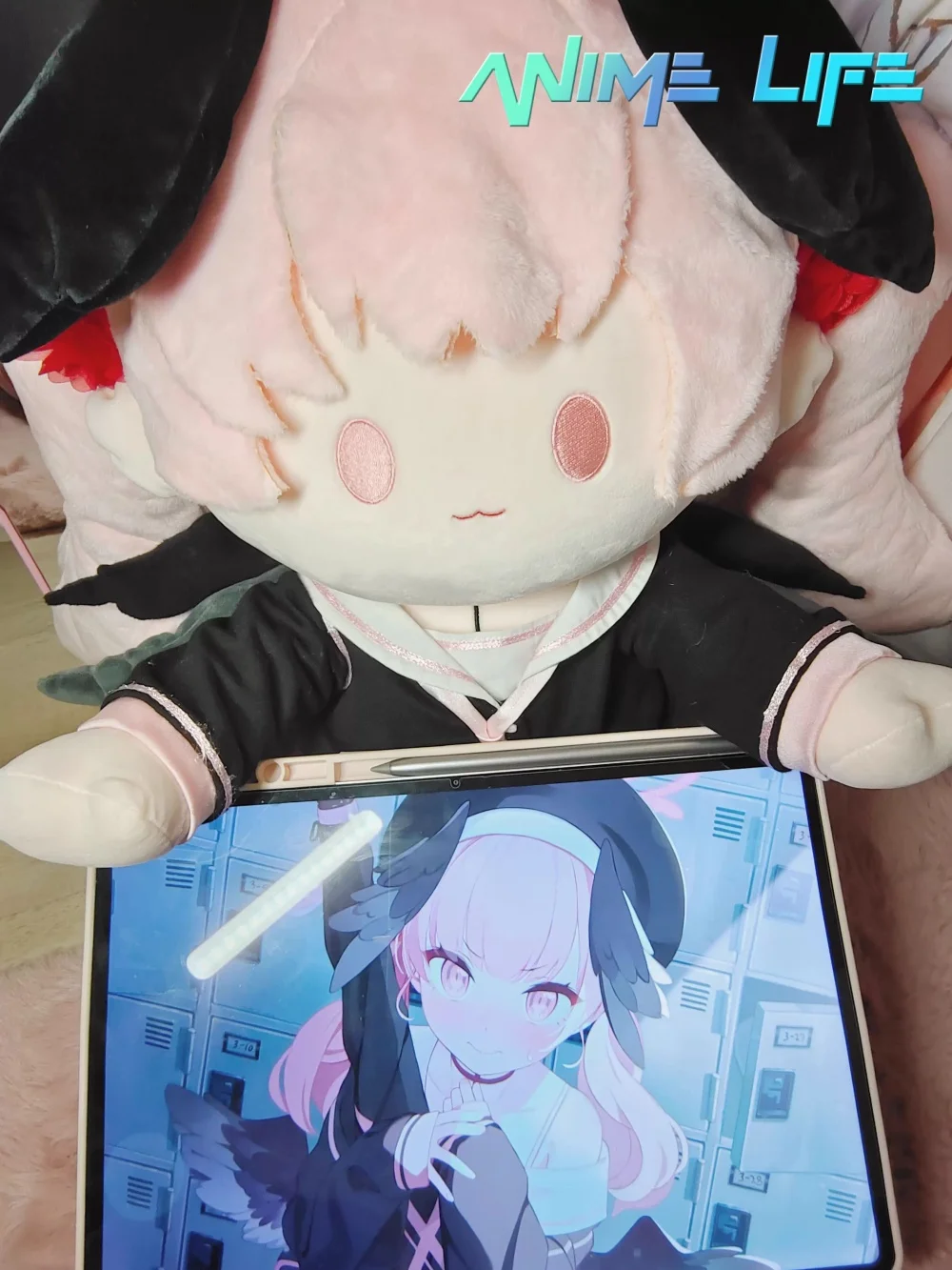 

Plushie Anime Blue Archive Shimoe Koharu Plush 40cm Sitting Doll Toy Stuffed Original Cartoon Cosplay