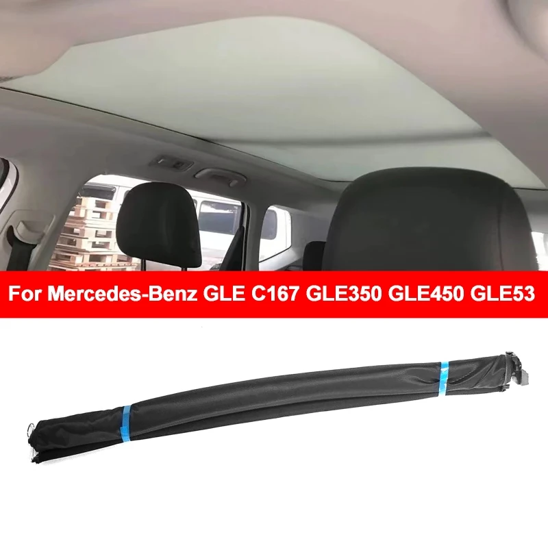 Car Panorama Sunroof Roller Blind Shield Sunshade Curtain Cover Shade For Mercedes-Benz E-Class GLE C167 GLE350 GLE450 GLE53