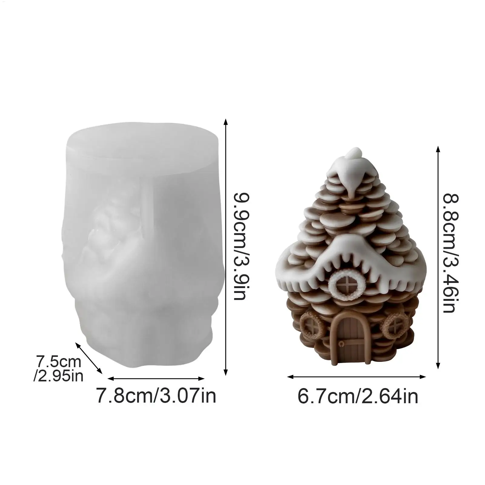 عيد الميلاد شمعة قوالب الصنوبر المخروط منزل قالب الصب عطلة قوالب الصب لراتنجات الايبوكسي الجص الصابون مخطط الحفلات الفن