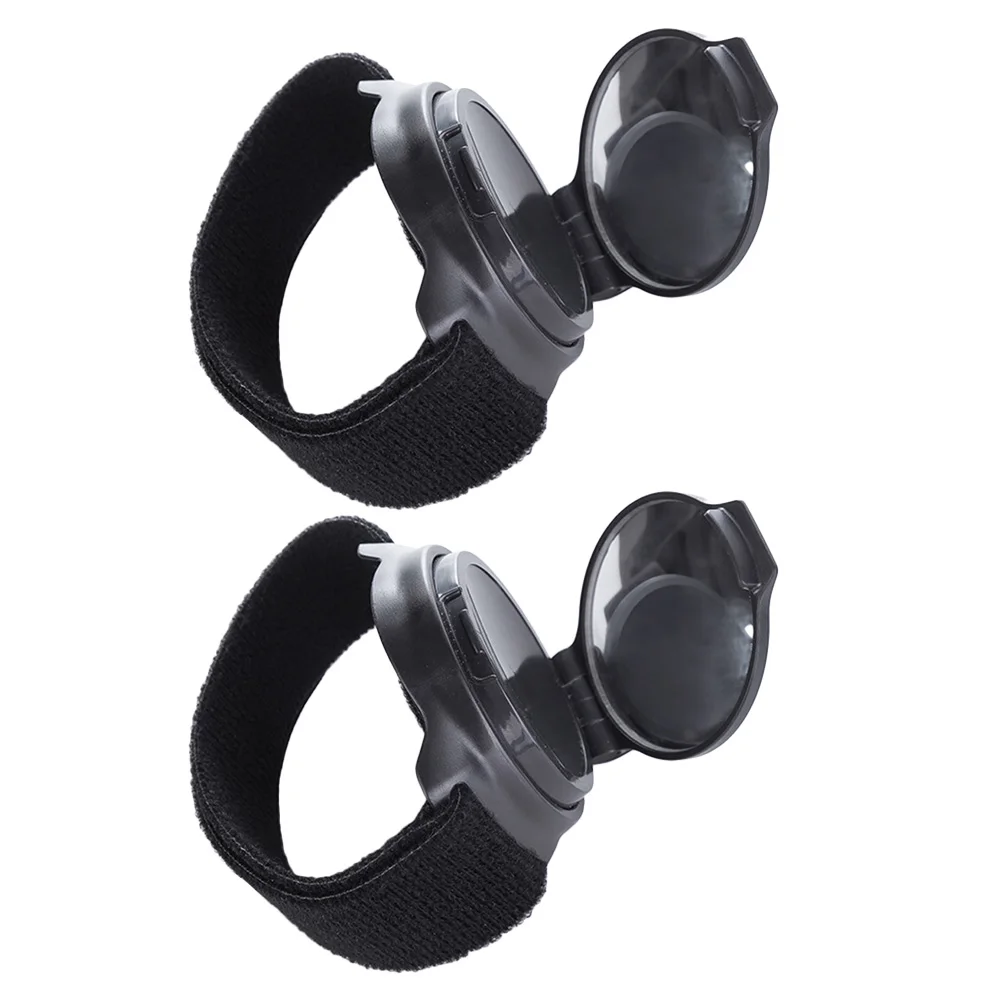 

2Pcs Bicycle Rear View Mirror Adjustable Wristband Cycling Safety Compact Adjustable Wide Angle