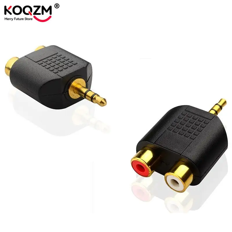 

Stereo RCA Splitter Connector 3.5 Mm Male To 2 RCA Female Audio Adapter For Computer Speaker Earphone Headphone