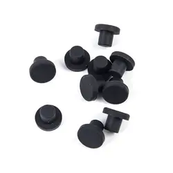 10Pcs Black Silicone Rubber Snap-on Hole Plug 3 3.5 5 8 to 12mm Blanking End Caps Seal Stopper