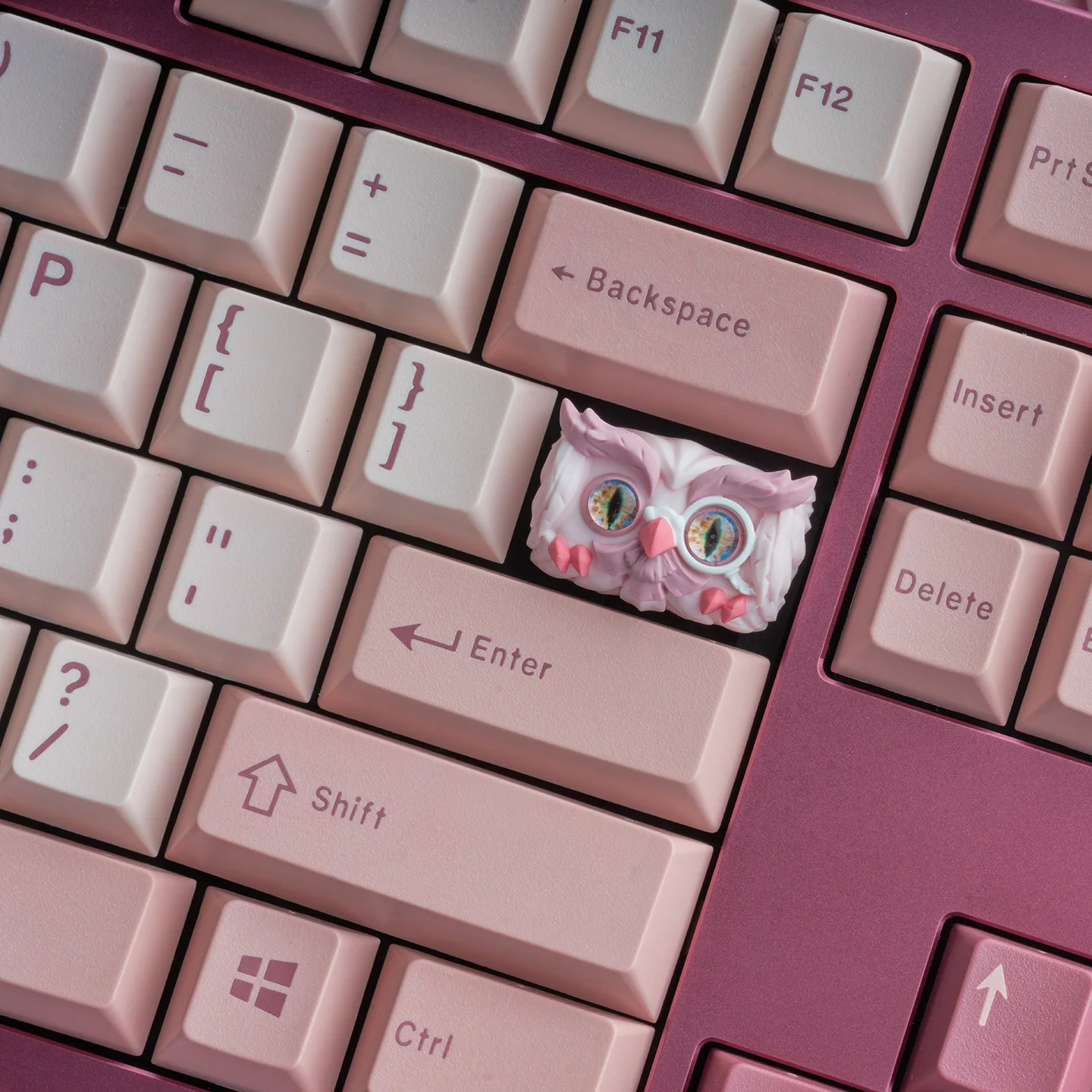 OWLAB Owl Resin Artisan Keycaps TAB Key Handmade Keyboard Caps Custom MX Switches Key Caps Mechanical Keyboard Accessories Gift