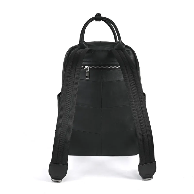 LD-Leather backpack for men and women, top layer cowhide computer bag, business and leisure travel backpack