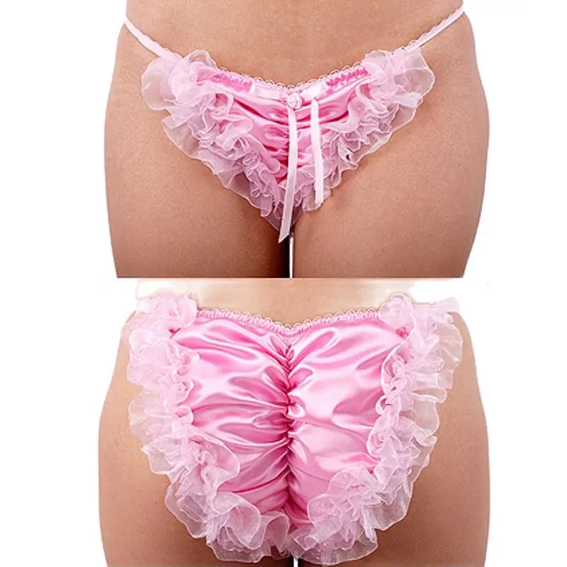 

Adult Giant Baby Sexy Girl Pink Satin Lining Sissy Role Play Girl Makeup Ball Maid Customized Multi Color