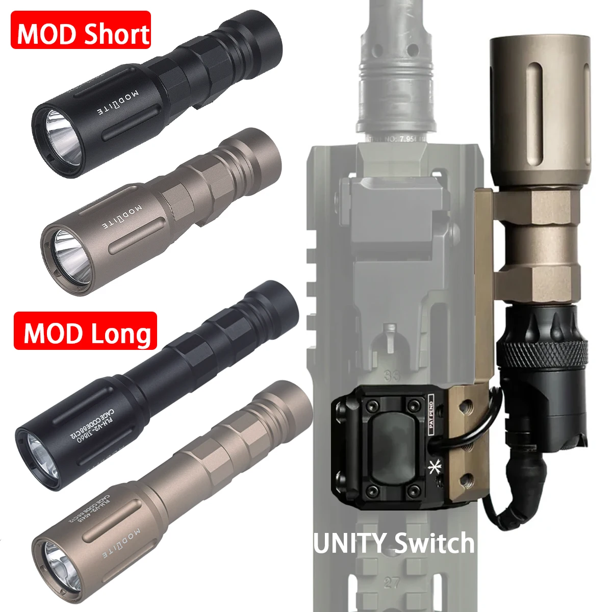 وزارة الدفاع PLH V2 مصباح يدوي الأسلحة الكشفية التكتيكية ضوء ارتفاع التجويف الضغط مفتاح بالتحكم عن بعد الأضواء الوحدة الساخن زر جبل الادسنس #1