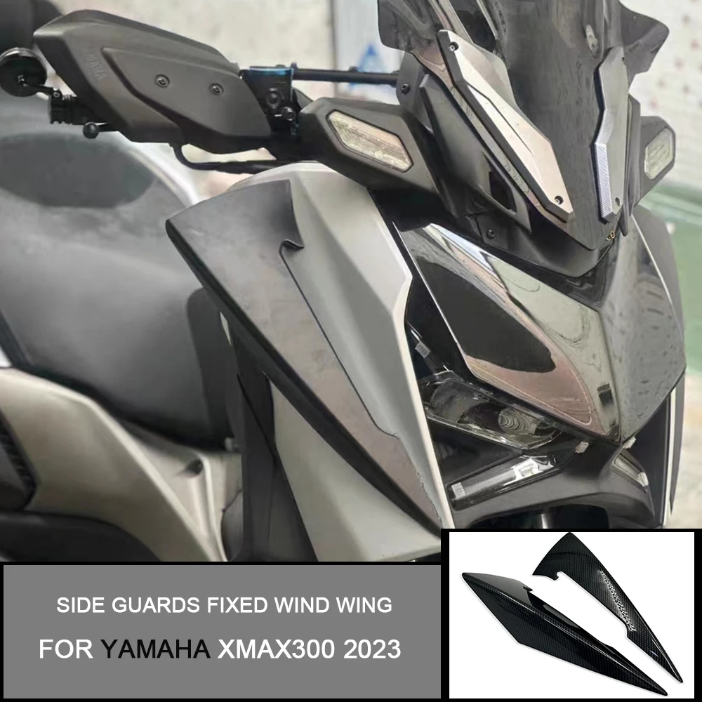 For Yamaha XMAX300 X-MAX 300 2023 Motorcycle Side Guards Fixed Wind Wing Front Fairing Side Spoiler Winglets