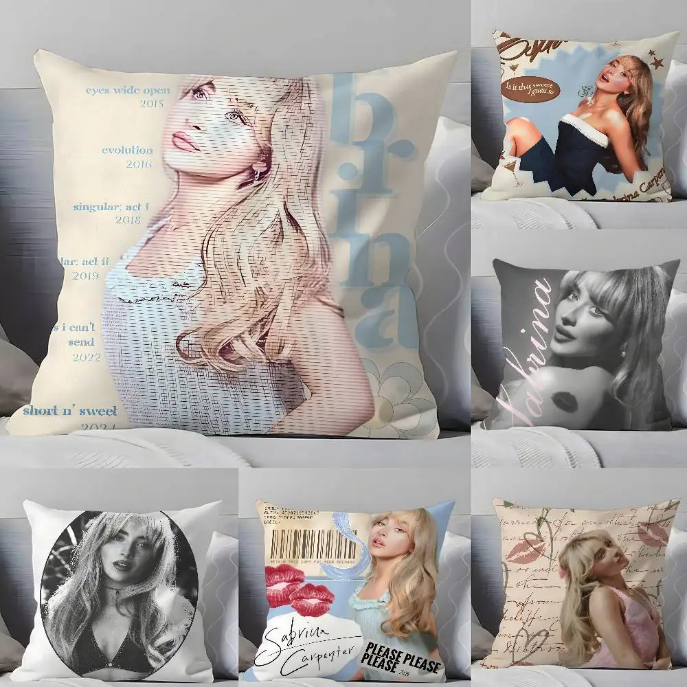 Singer S-S-S-Sabrina C-Carpenters Pillow Case Pillowcase Soft Skin Friendly & Comfortable With A Hidden Zipper